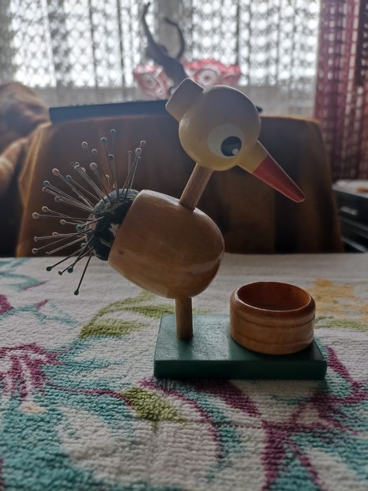 Igielnik PRL bocian naparstek