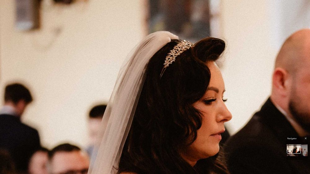 Ślubna opaska do włosów