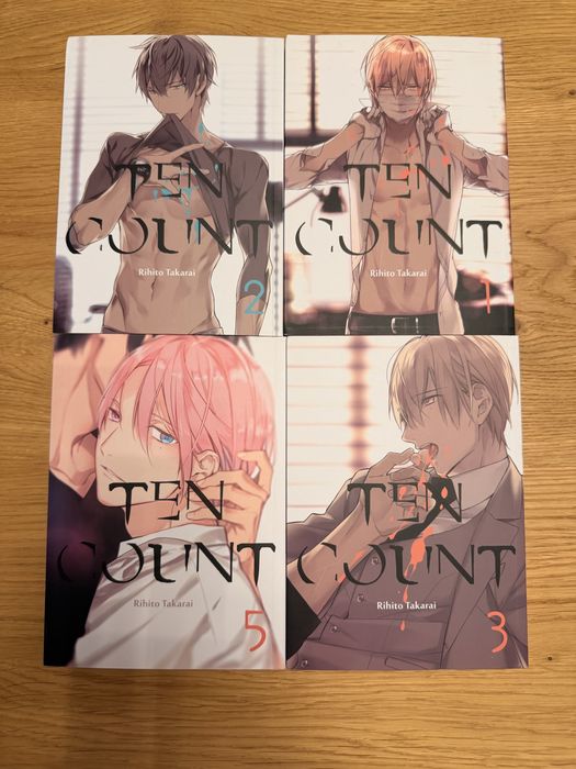 BL Manga „Ten count” - Tomy 1-3 & Tom 5