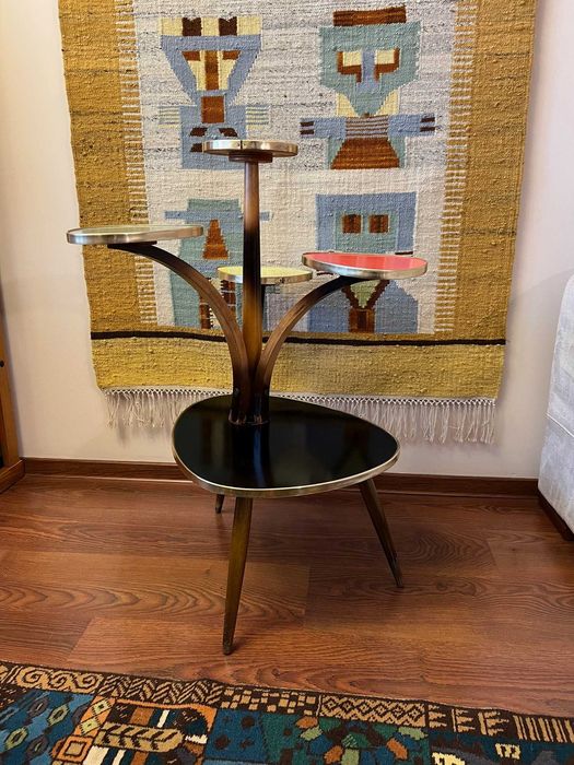 kwietnik lata 60 rockabilly kolorowy łezka patyczaka PRL vintage