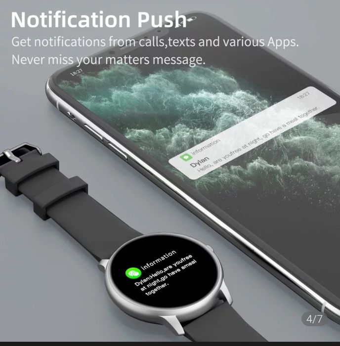 Excellent-quality smartwatch with 2 bracelets64298083340034122