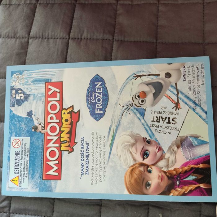 Gra Monopoly junior Kraina lodu ELSA i Anna