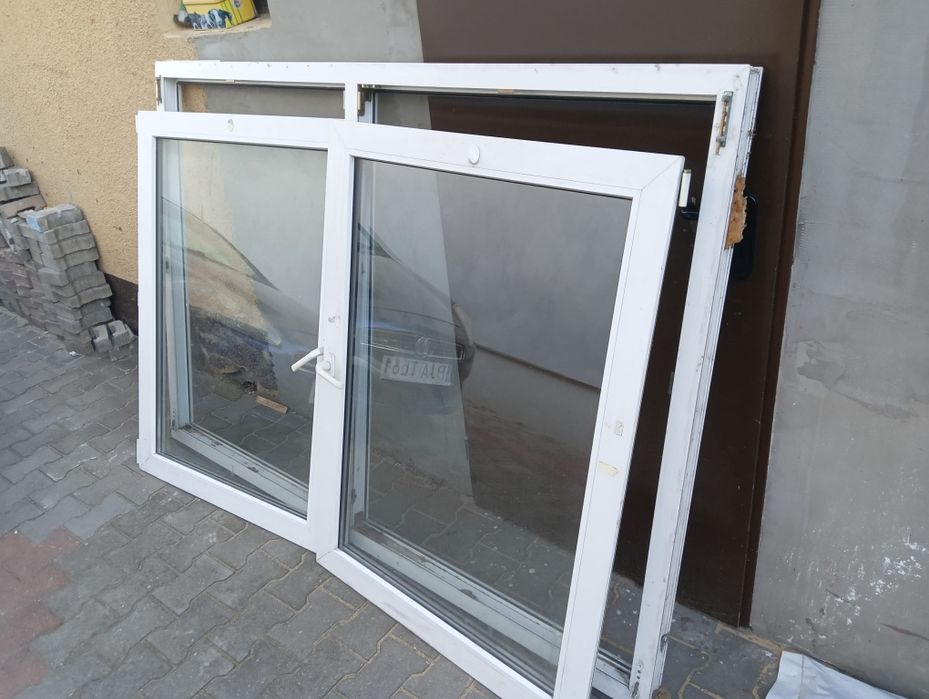 Okno białe PCV  200 cm x 150 cm