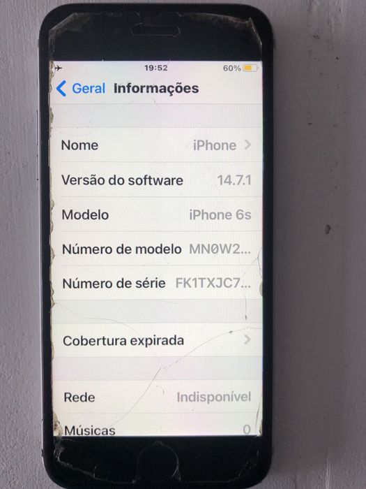 iPhone 6 S a funcionar e em razoável estado