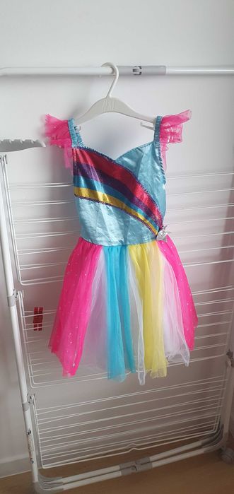 Kostium, przebranie księżniczki, tęczowa