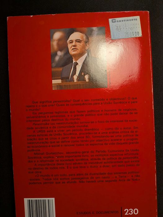 Livro "Perestroika" - Mikhail Gorbatchov
