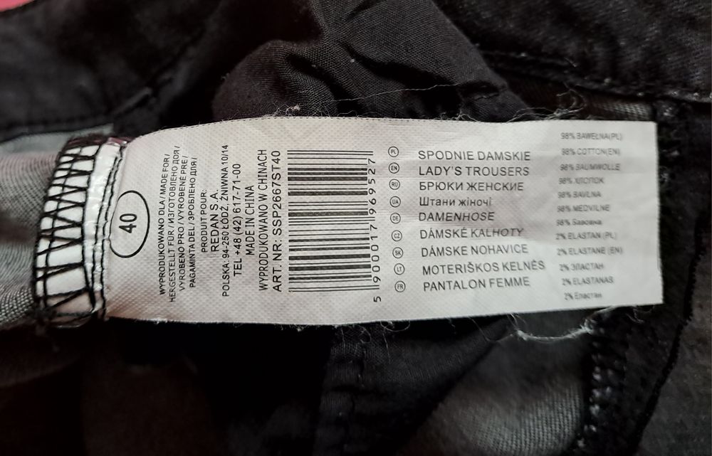 Spodnie Medicine jeans, kolor czarny, rozmiar 38, stan bardzo dobry