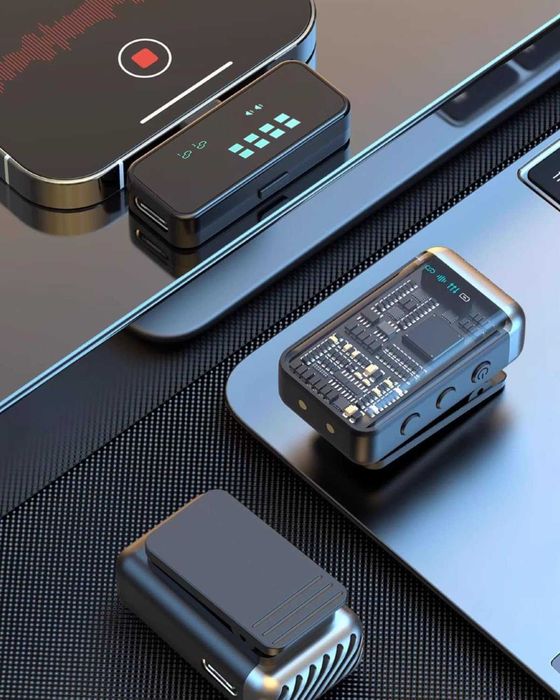 Bezprzewodowy Mikrofon Krawatowy do iPhone i Android USB-C Lightning 991
