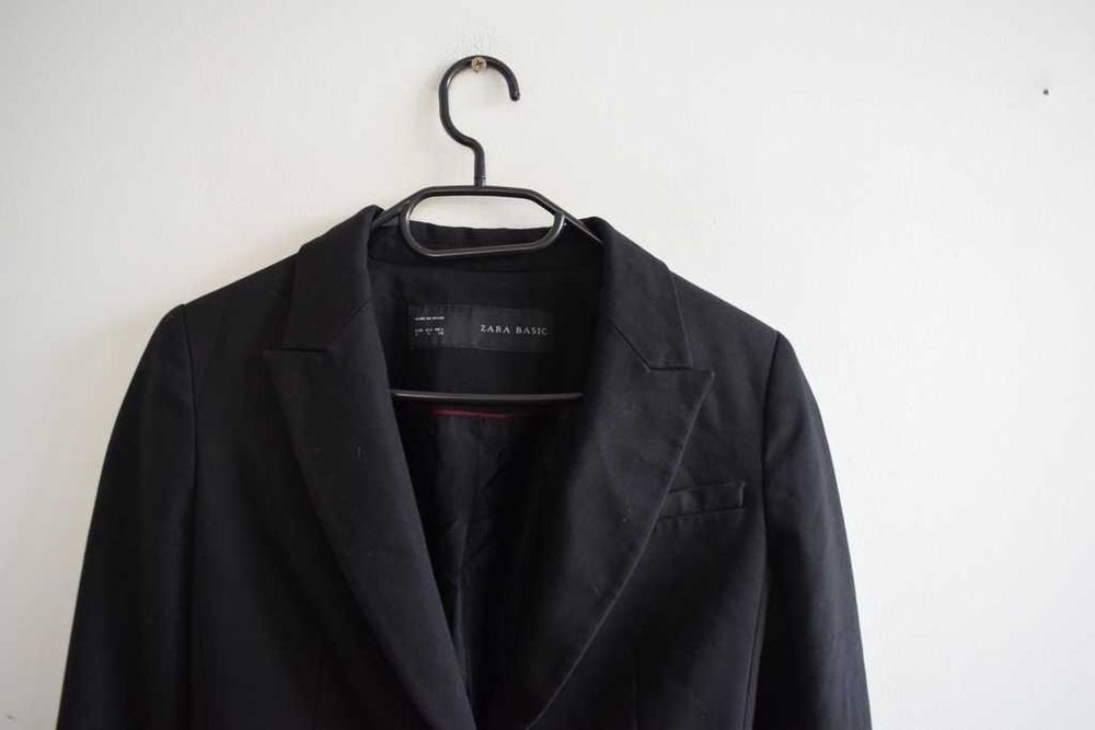 Zara marynarka żakiet czarny elegancki 36 s