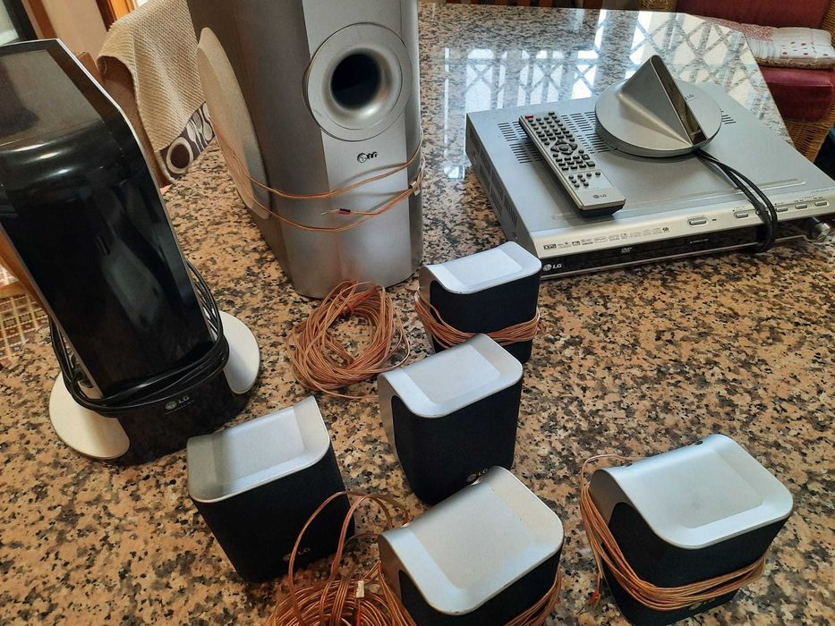 Sistema de som kit home cinema LG como novo