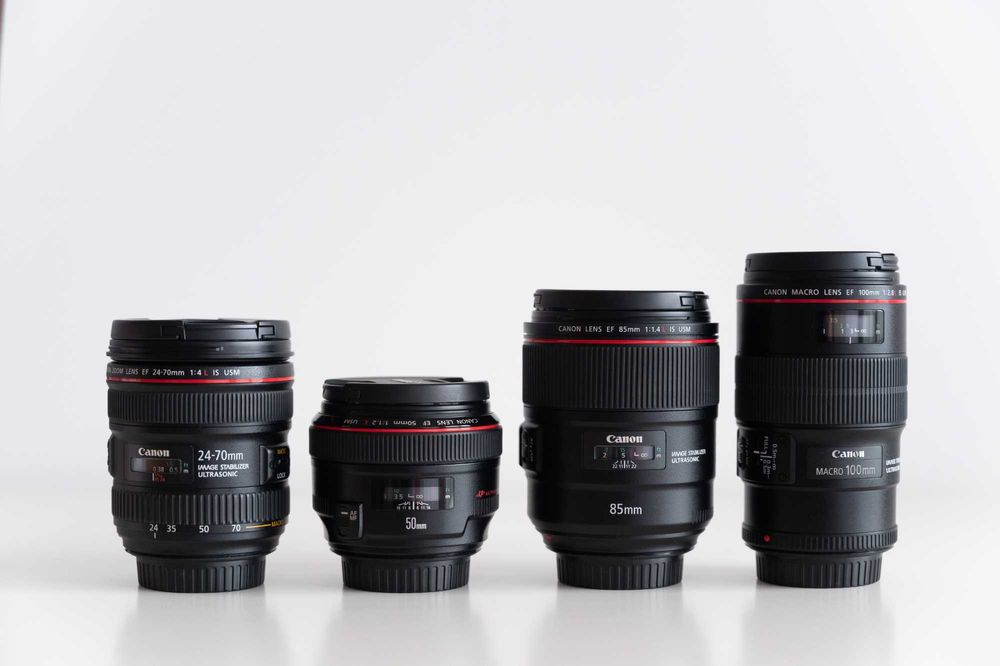 Canon EOS 5D Mark IV + 24-70mm + 50mm + 85mm + 100mm- Excelente Estado