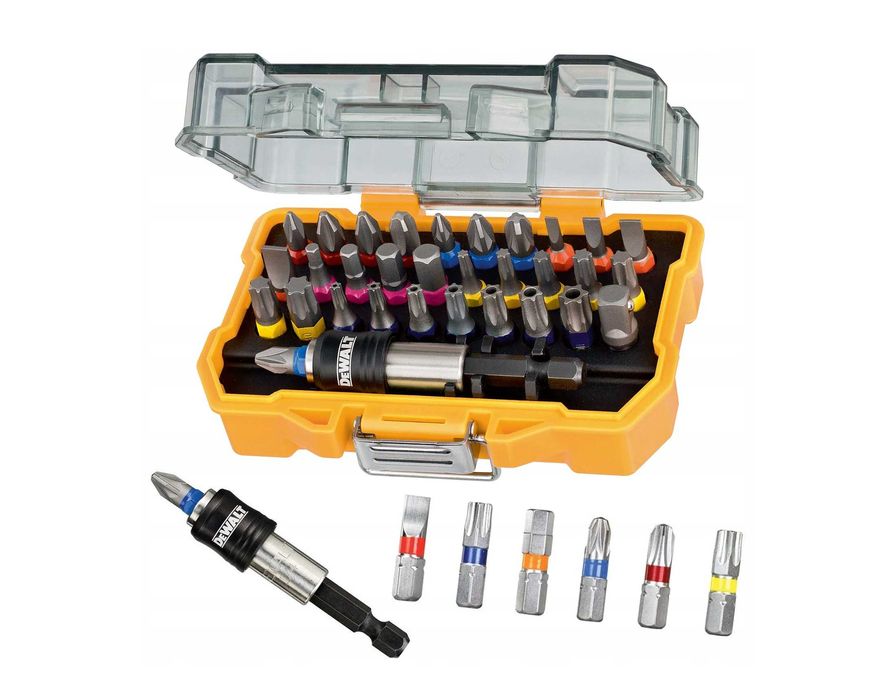 Promocja! Nowy zestaw bitów Dewalt 32 elementy do wkrętarki