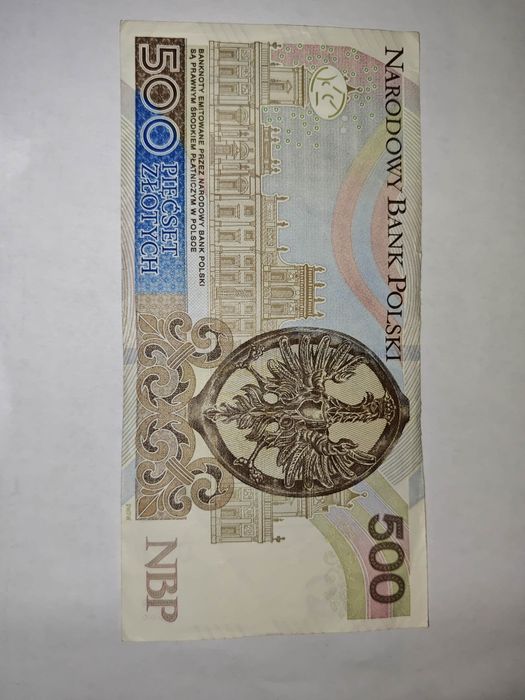 Banknot 500 złotych seria AA