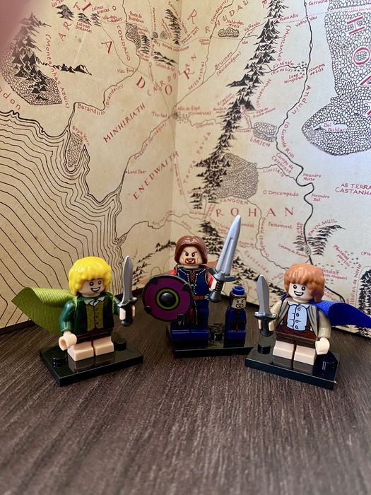 Set Completo Sociedade do Anel + Gollum com o Um Anel (Blocos de Montar Compatíveis com Lego)