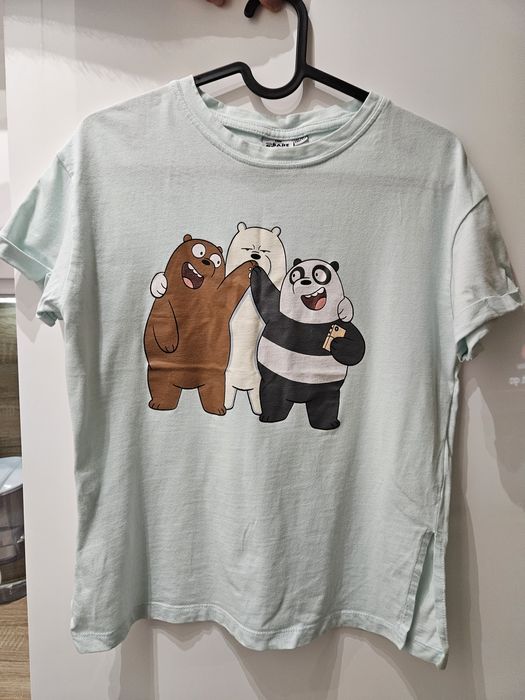 Błękitna koszulka z krótkim rękawem We bare bears