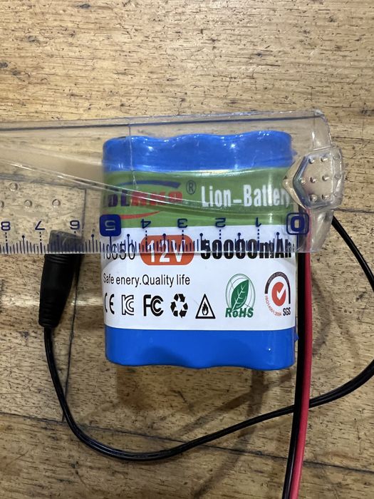 Bateria Recarregável Li-ion 12V 18650 - Nova