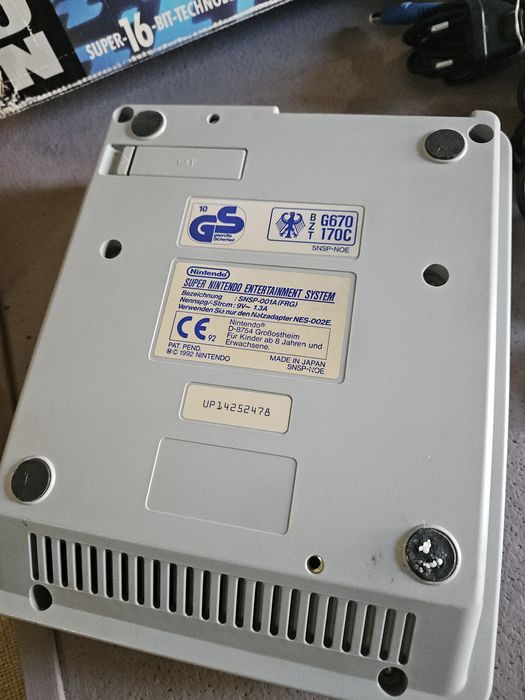Consola super nintendo com caixa