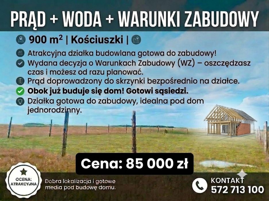 Działka Kościuszki koło Nowogardu - Widok 2