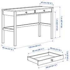 Biurko IKEA Hemnes wym.120x47 cm - dostawa gratis
