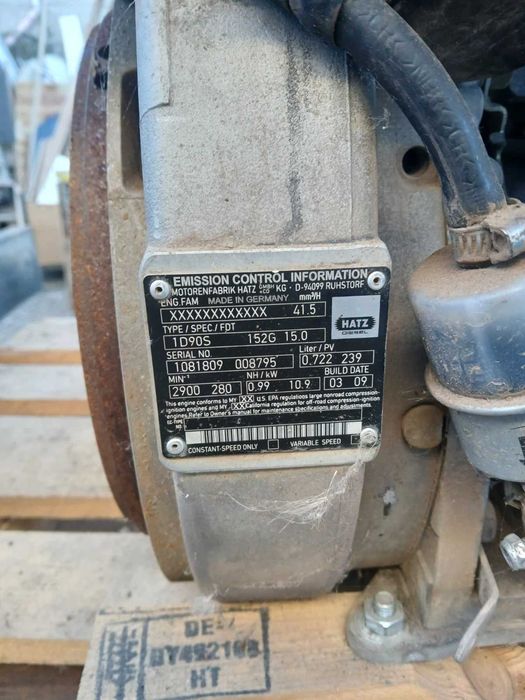 Silnik hatz 1D90s z zagęszczarki