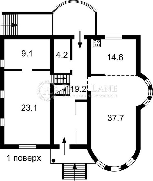 Княжичі. Будинок 220м2. 20 соток ділянка. Молодий сад.