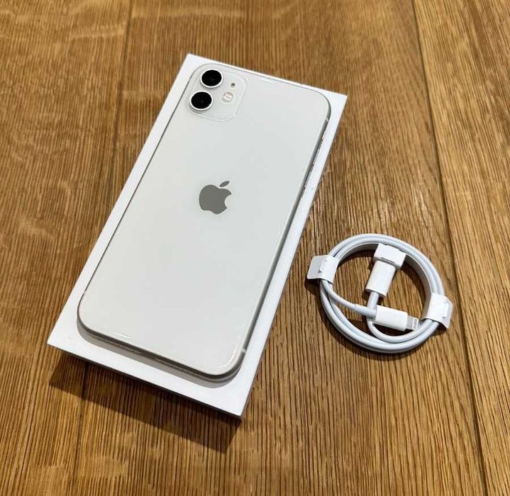  iPhone 11 64GB White Srebrny Gwarancja ROK Idealny Zestaw Kielce