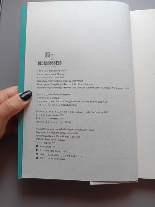 Está Tudo F*dido – Mark Manson