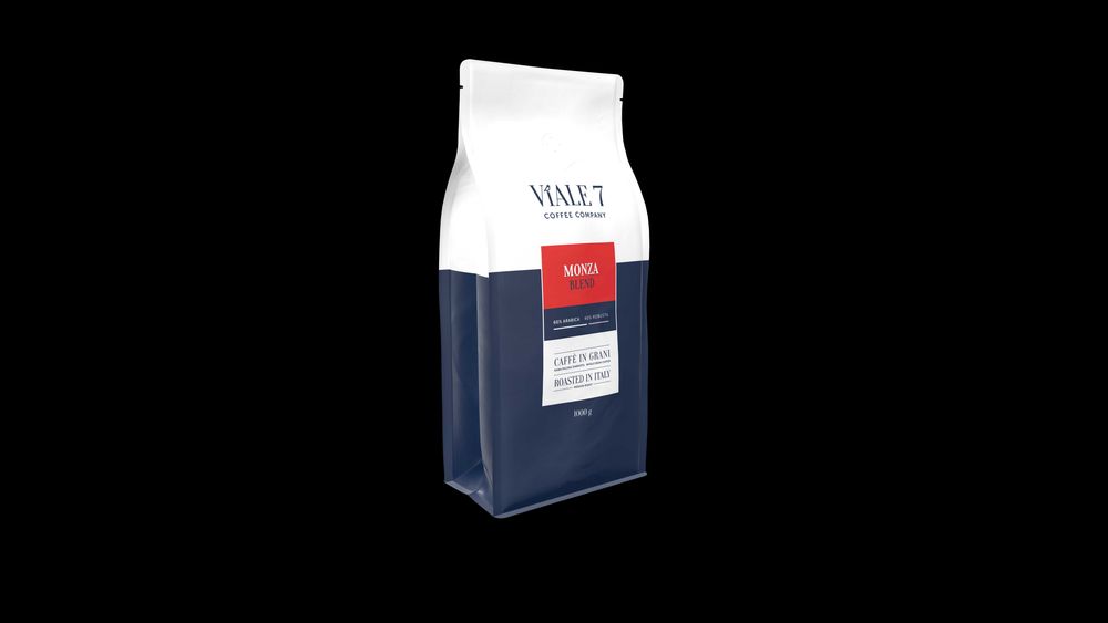 Kawa ziarnista 60% arabica 40% robusta 1kg Viale7 MONZA medium roast