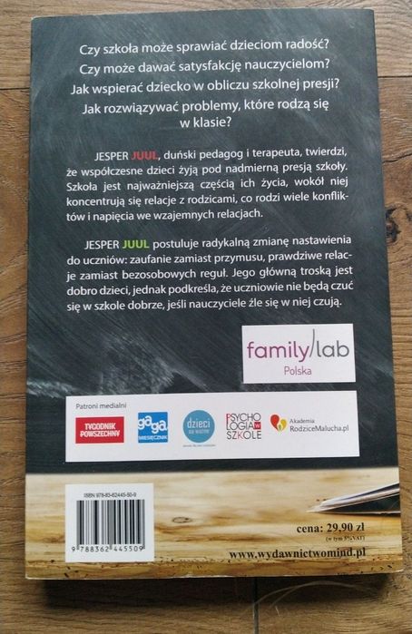 Ksiażka Jesper Juul pt.: "Kryzys szkoły"