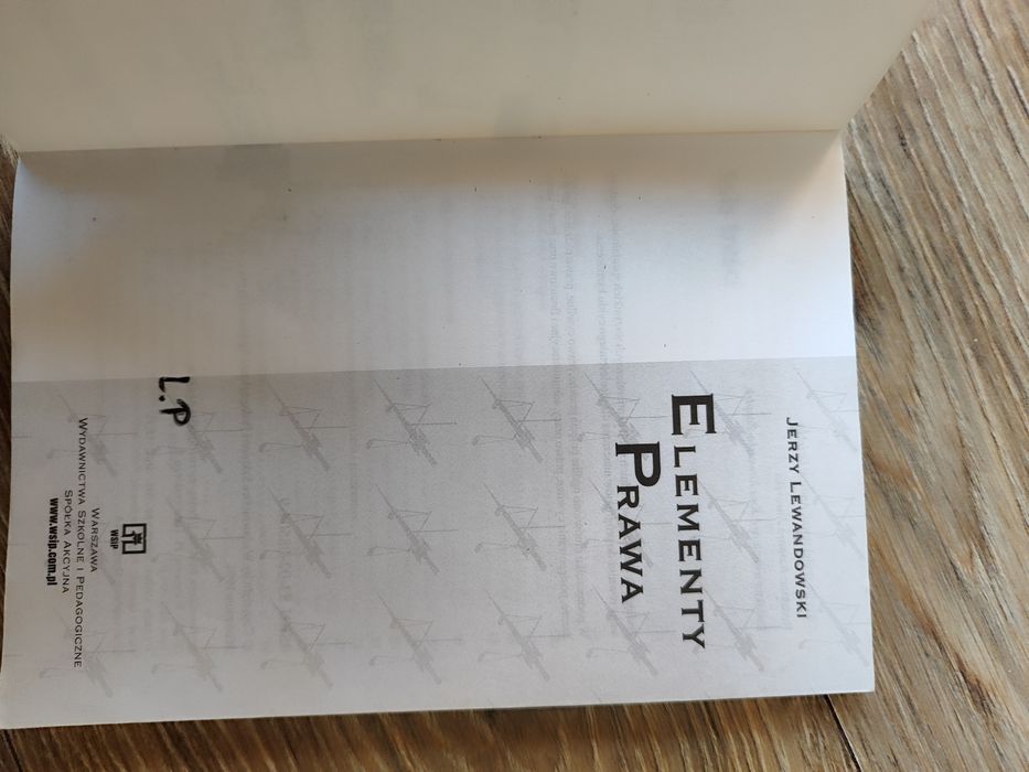 Elementy prawa Jerzy Lewandowski