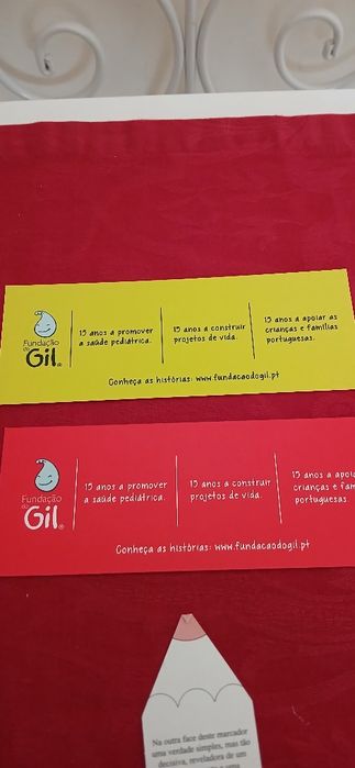 Marcadores de livros Fundação do Gil