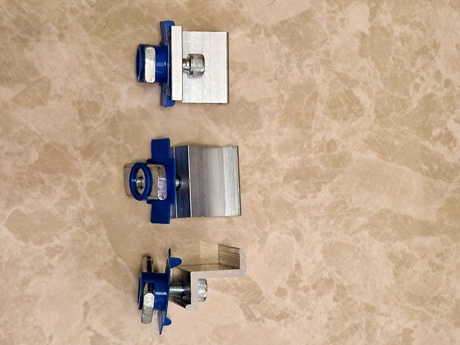 Кріплення сонячних панелей кронштейни прижими крайні концеві з'єднувач