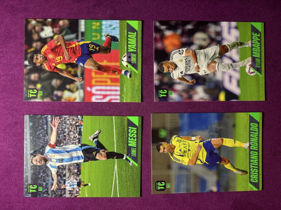 Super Lote : Cristiano Ronaldo Messi Yamal Mbappe Panini Top Class 25