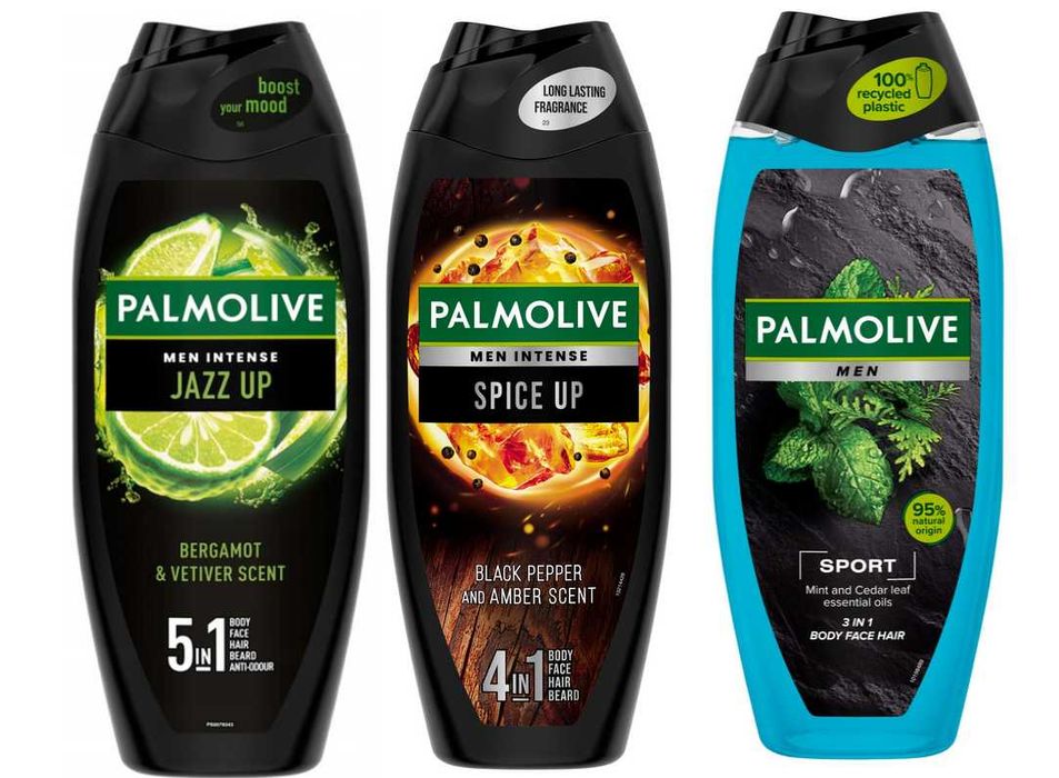 3x 500 ml PALMOLIVE MEN żel pod prysznic MIX zapachów