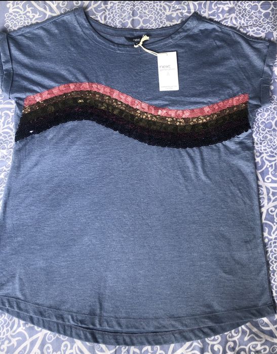 НОВА жіноча футболка NEXT з паєтками, розмір 14, розм. 50-52