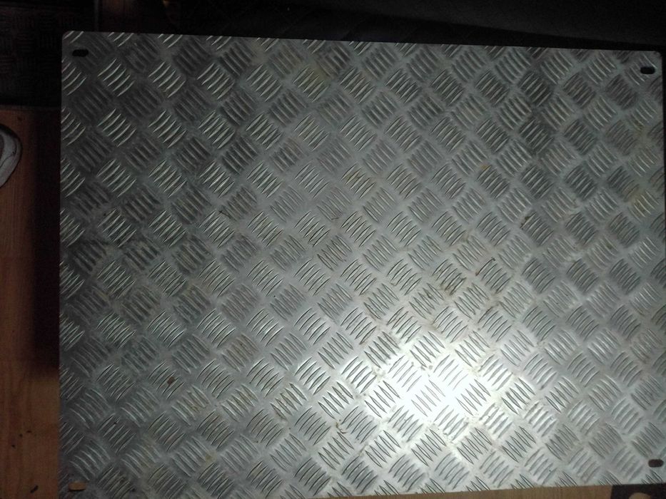 Blacha Ryflowana Aluminiowa Arkusz 750mm X 550mm