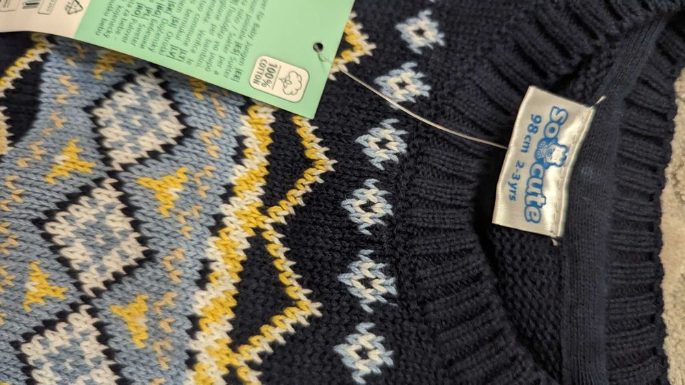 Sweter nowy chłopięcy 98