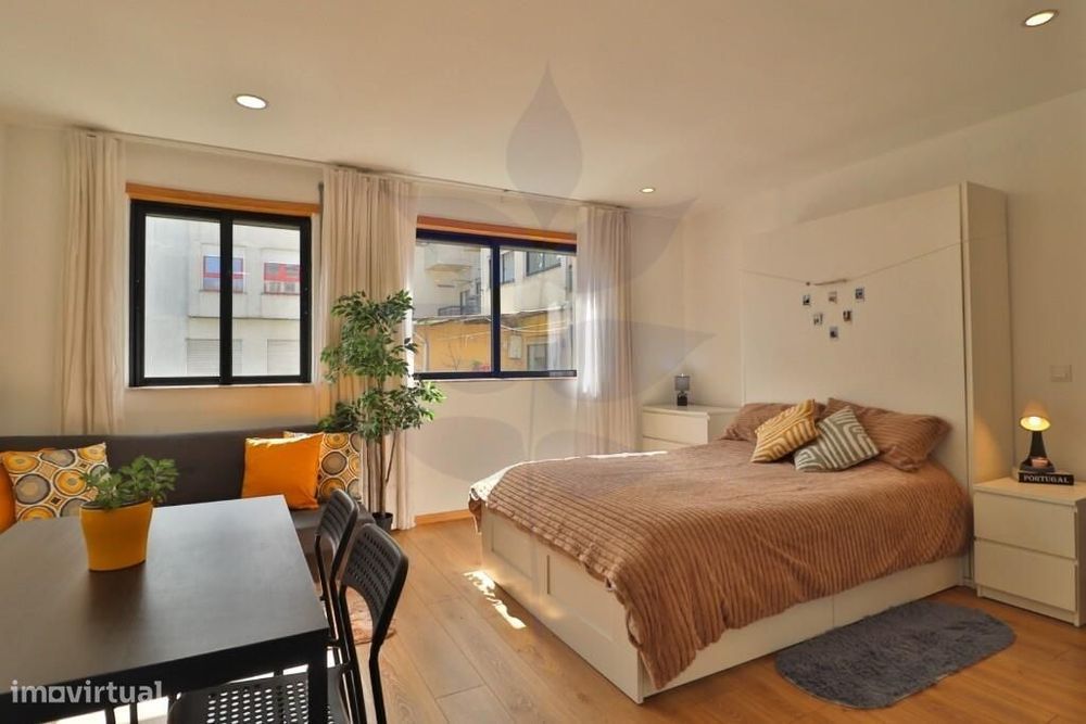 Apartamento T0 com terraço – mobilado e equipado | Braga