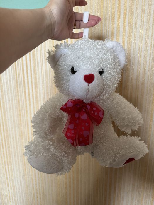 Мягкий пушистый мишка 30 см новый