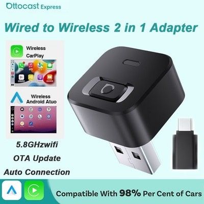 Адаптер Car Play та Android auto OTTOCAST Mini Dot Cube