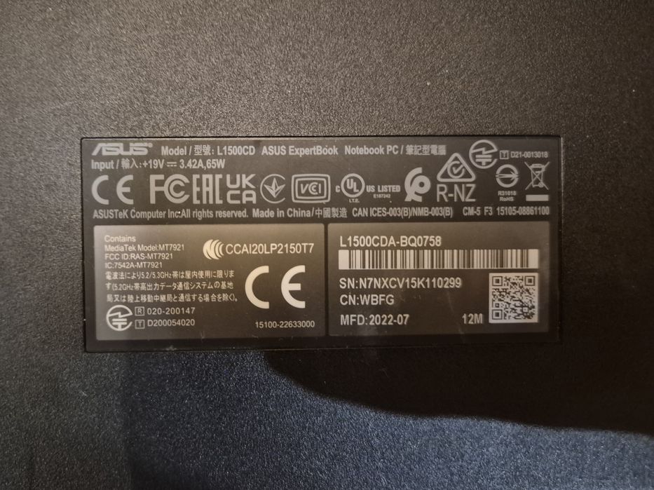 ASUS ExpertBook L1 L1500CDA-BQ075