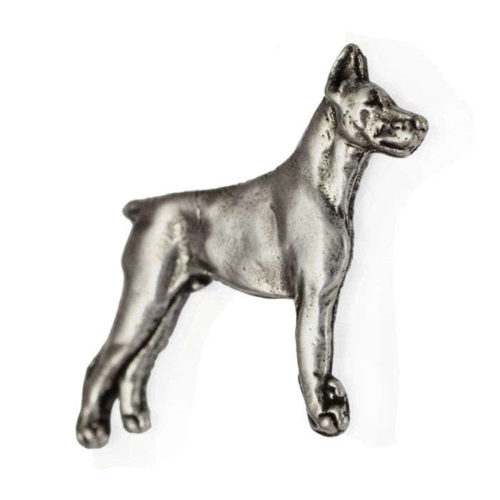 Doberman pin posrebrzony Art-Dog