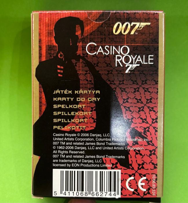 Baralho de cartas Casino Royal James Bond