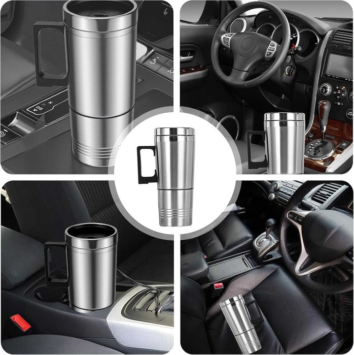 Molbory 12 V Czajnik Samochodowy, USB, 500ml, Przenośny Kubek Grzewczy