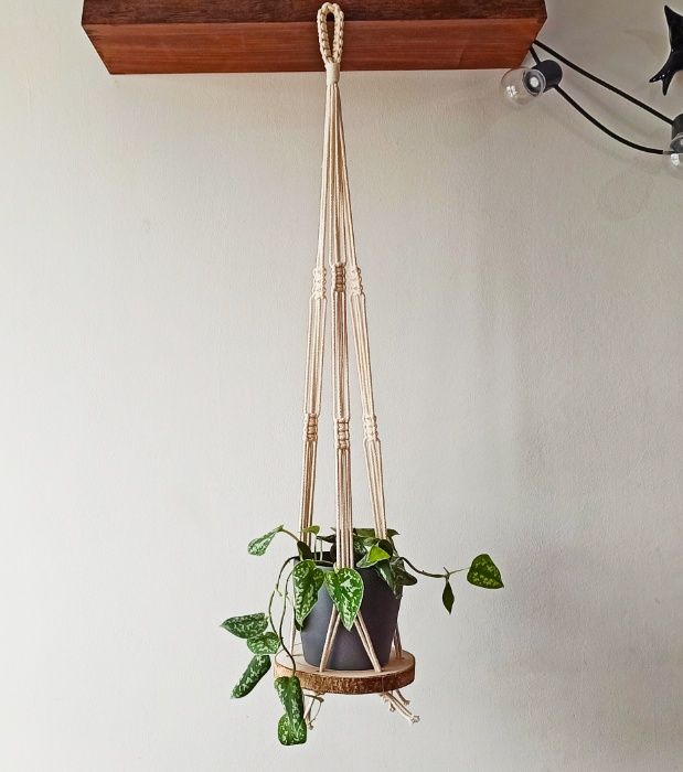 Suporte para vasos em Macramé64286465695873121