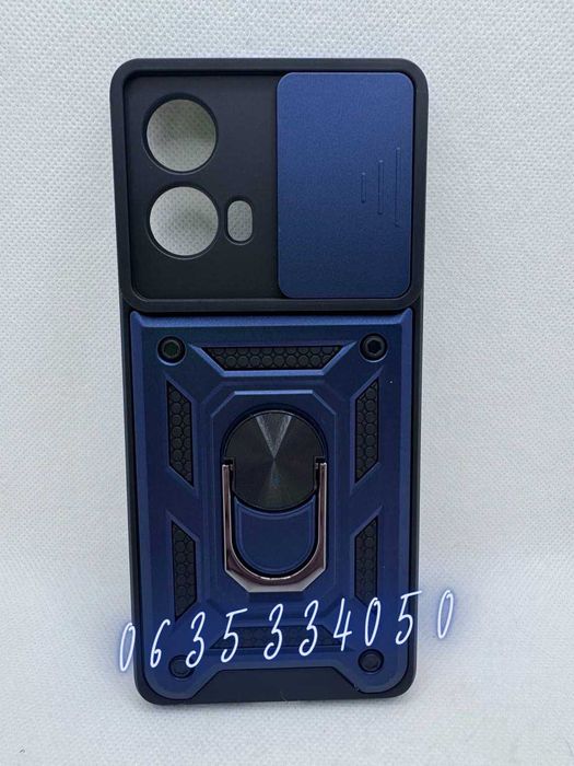 Противоударный чехол бампер Motorola Edge 50 Fusion G85 кольцо магнит