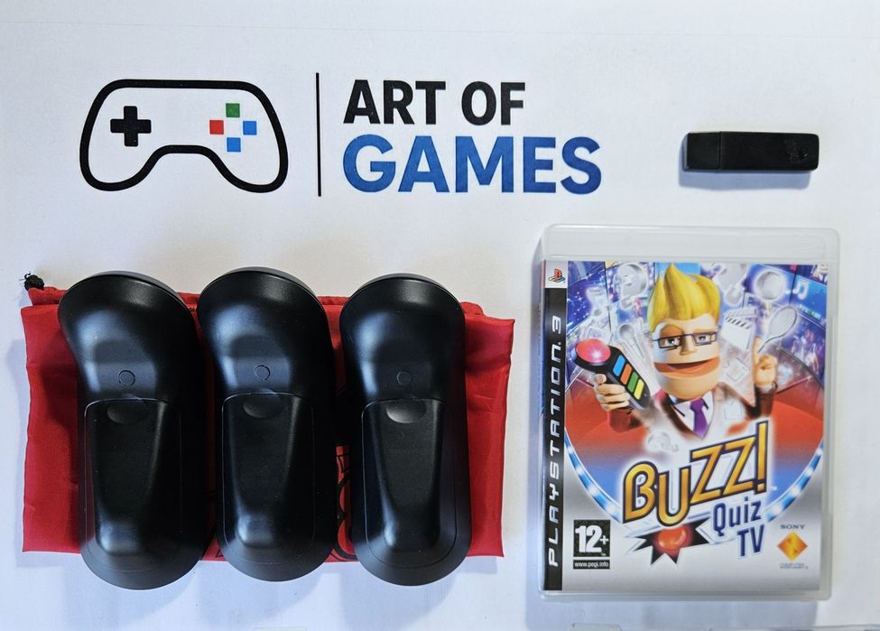 Buzz Quiz TV Ps3 Playstation 3 Buzzery Brzęczki