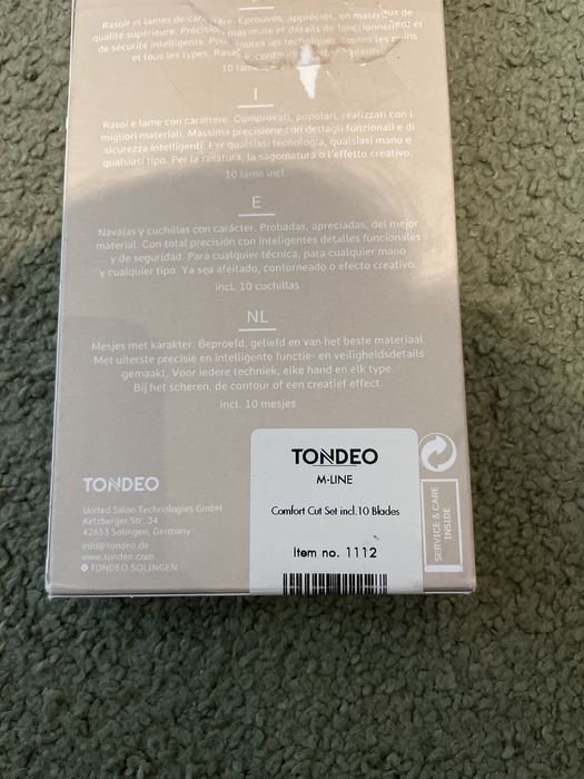 Tondeo m-line 1112 - Brzytwa 9 ostrzy 0110