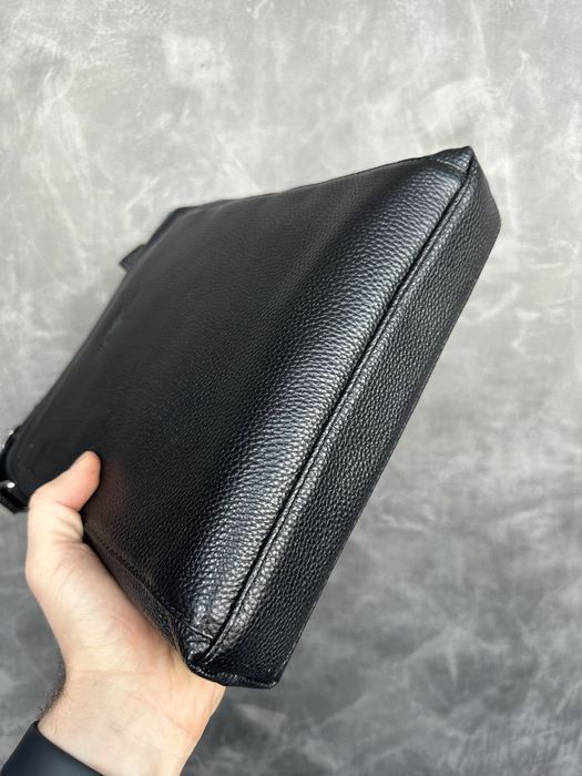 Мужская кожаная сумка Армани чоловіча сумка на через плече