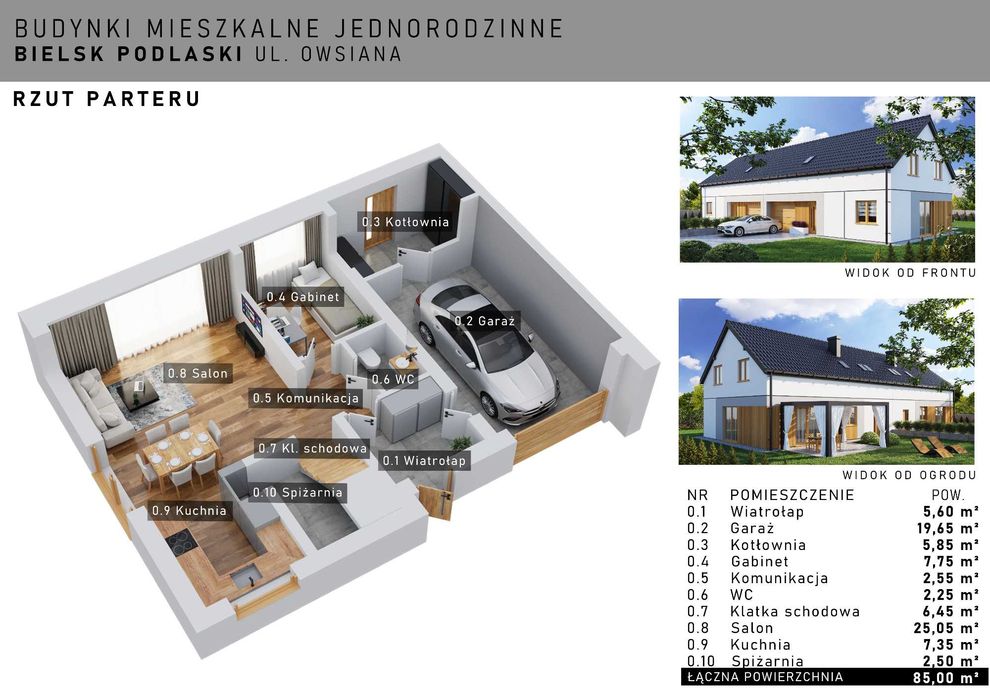 Dom bliźniak 152m2 - ul. Owsiana